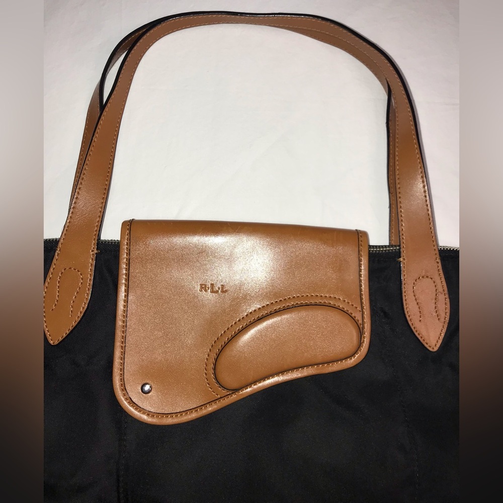 Ralph Lauren nylon tote bag 16”x16” vintage - Picture 3 of 9